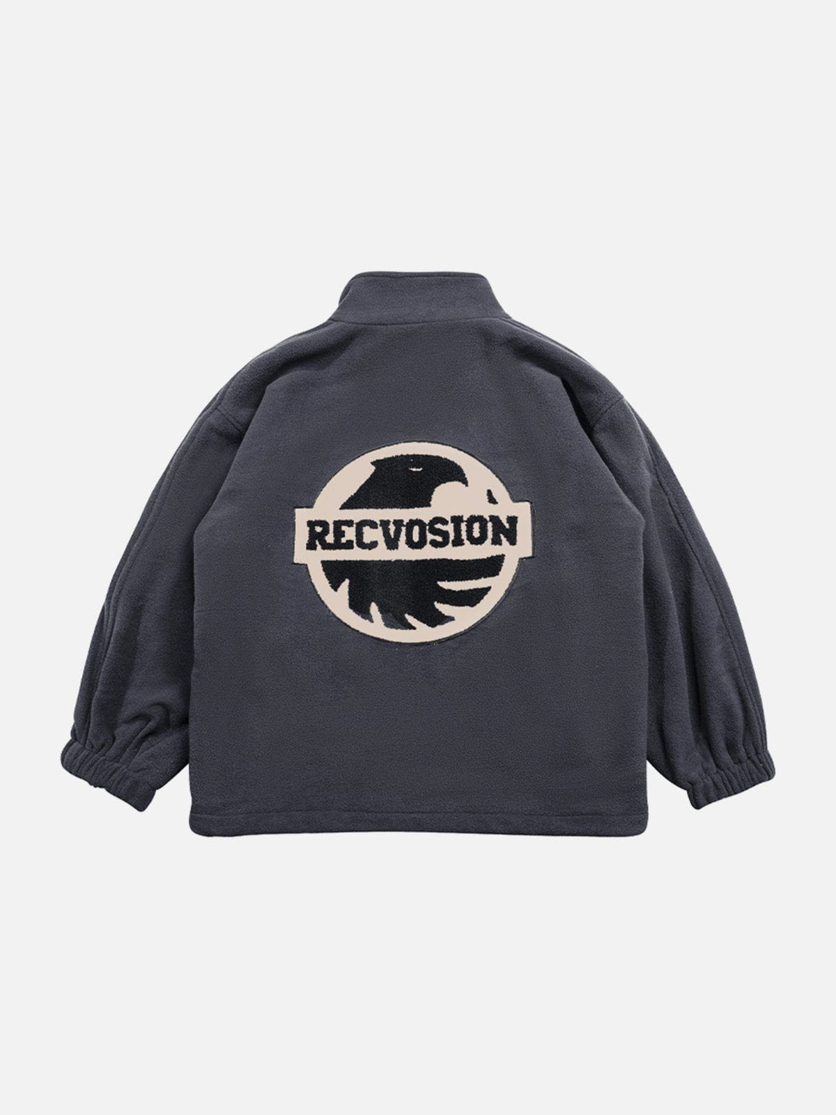 Manteau Sherpa à lettres floquées