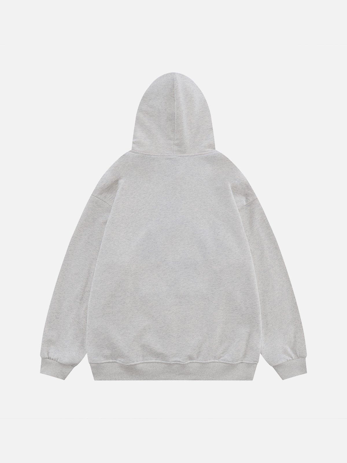 Flocked Stars Print Hoodie