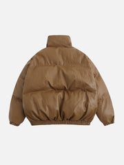 Manteau d'hiver en relief de fleurs