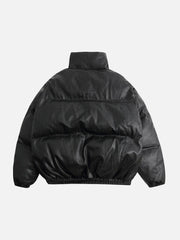Manteau d'hiver en relief de fleurs