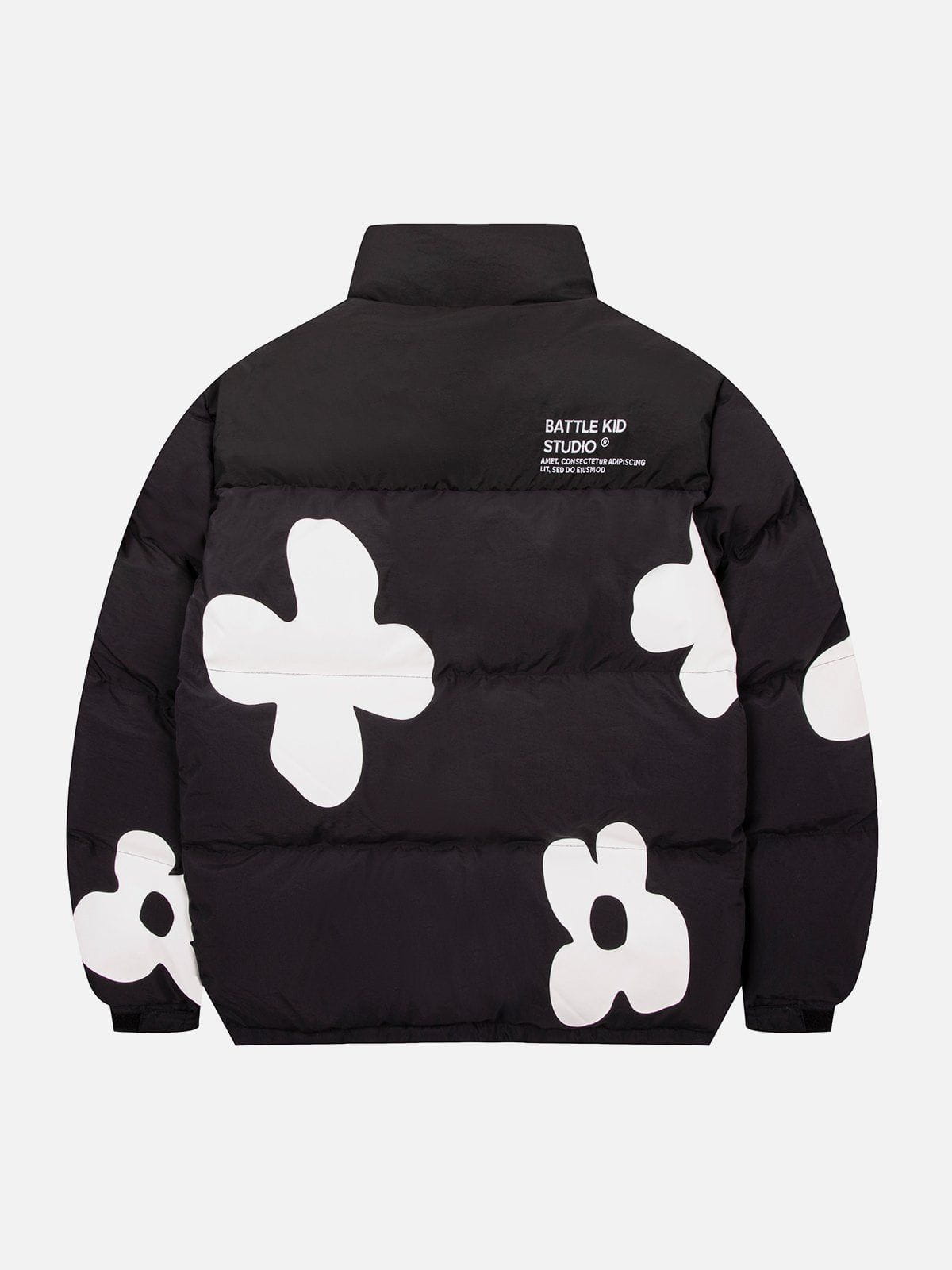 Flower Patchwork Winter Coat