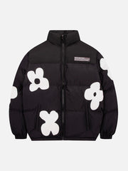 Flower Patchwork Winter Coat