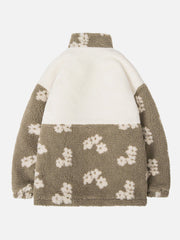 Flowers Sherpa Coat