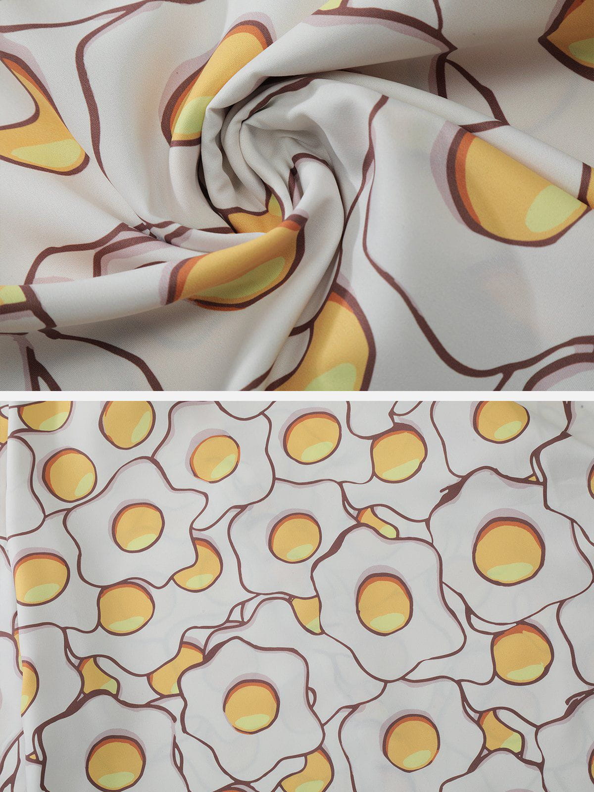 Fried Eggs Element Short Sleeve Shirts