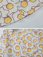 Fried Eggs Element Short Sleeve Shirts