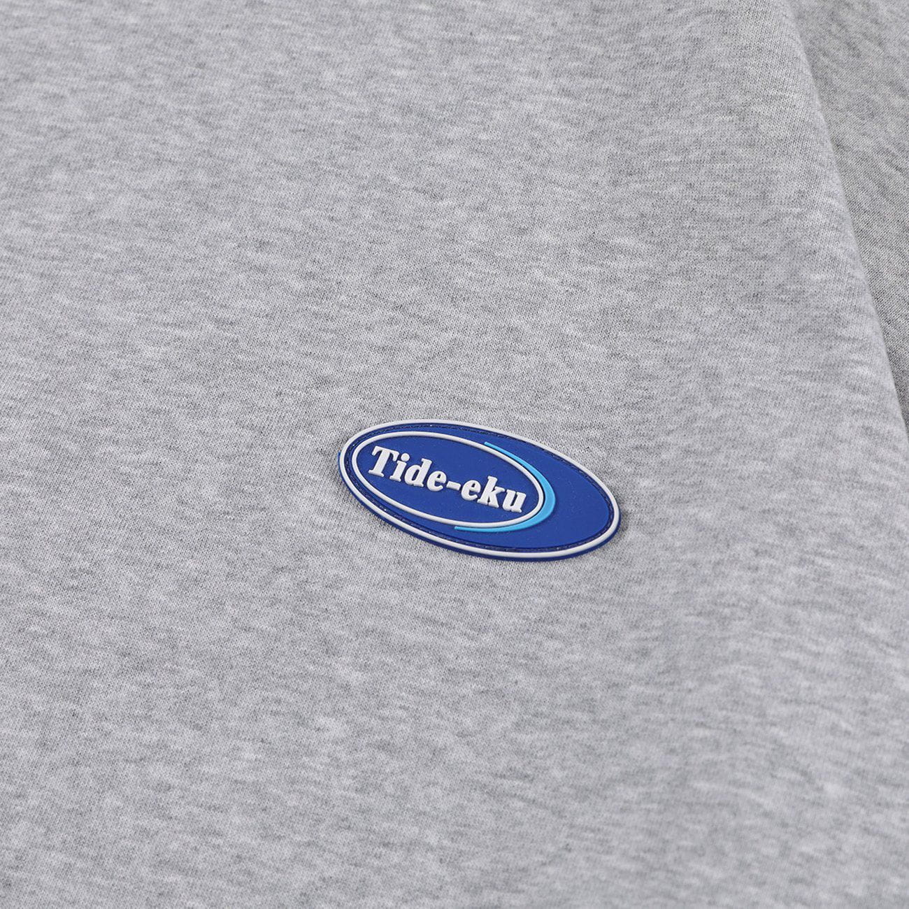 Front Pocket Denim Patchwork Sweatshirt