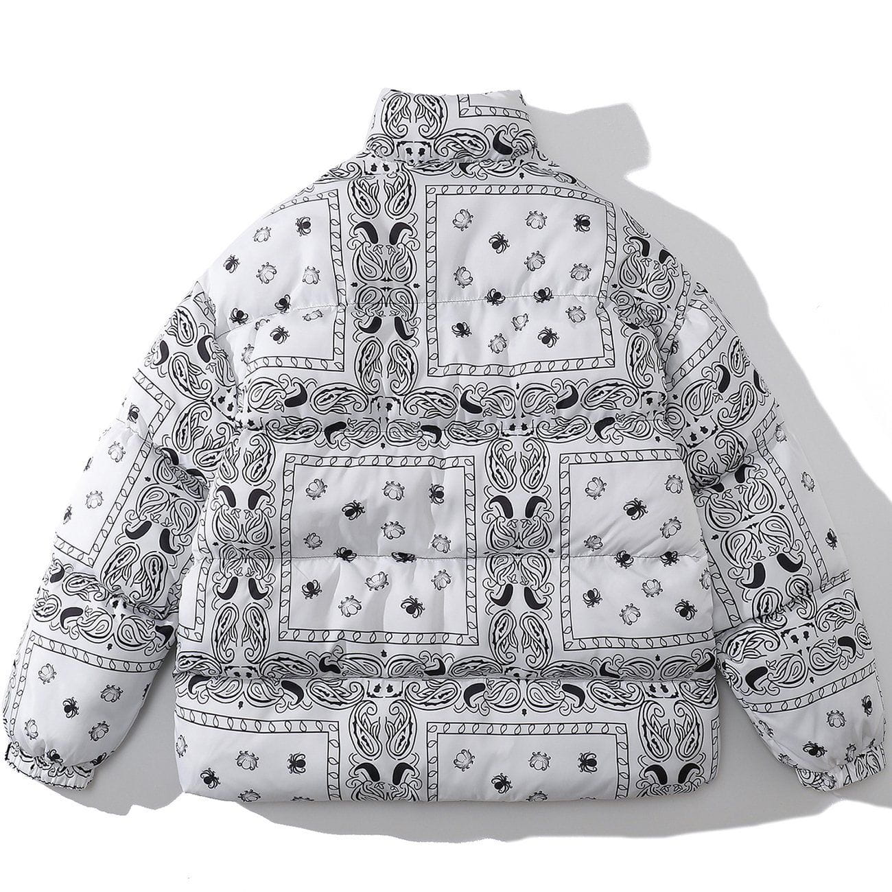 Full Bandana Print Winter Coat