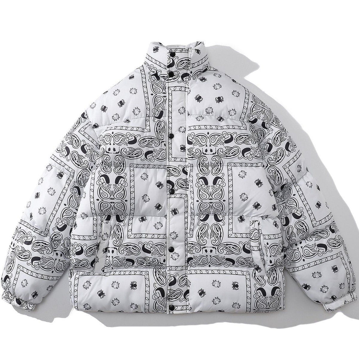 Full Bandana Print Winter Coat