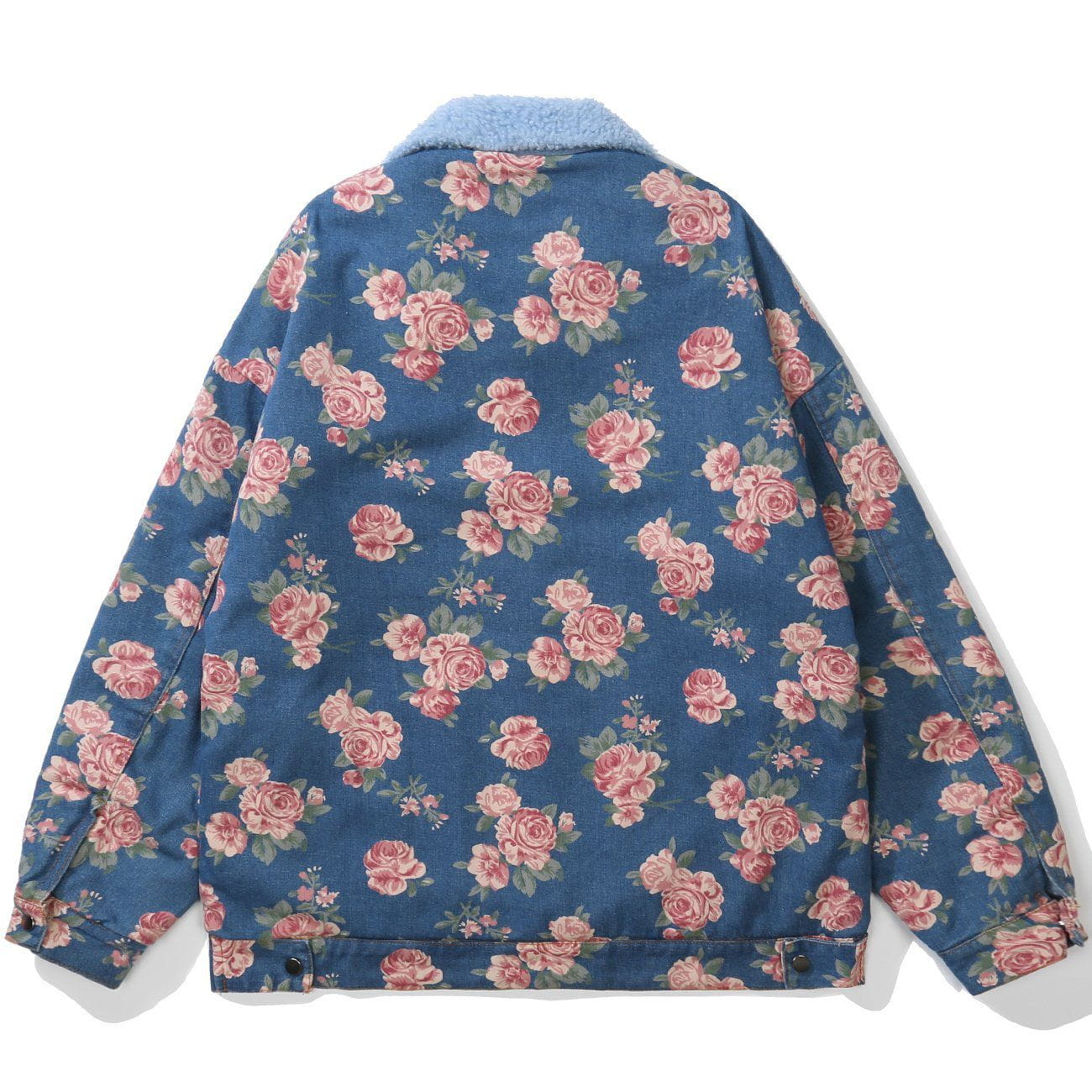 Full Flower Print Winter Coat