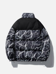 Full Print Branch Winter Coat