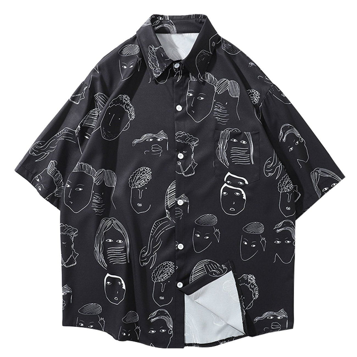 Fun Portrait Full Print Short Sleeve Shirt