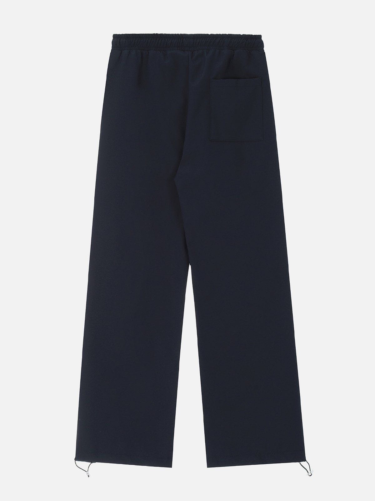 Functional Color Contrast Splicing Sweatpants