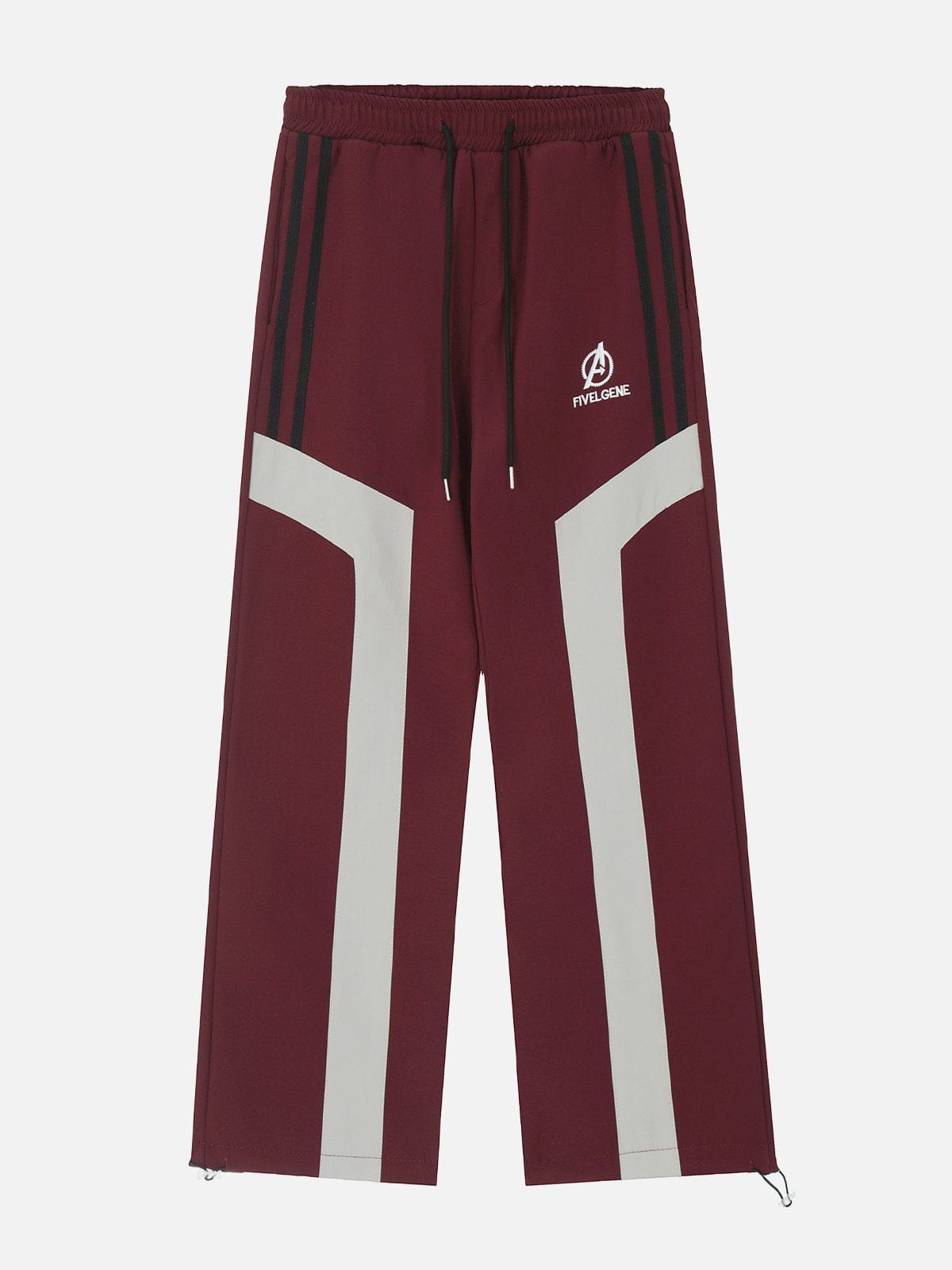 Functional Color Contrast Splicing Sweatpants