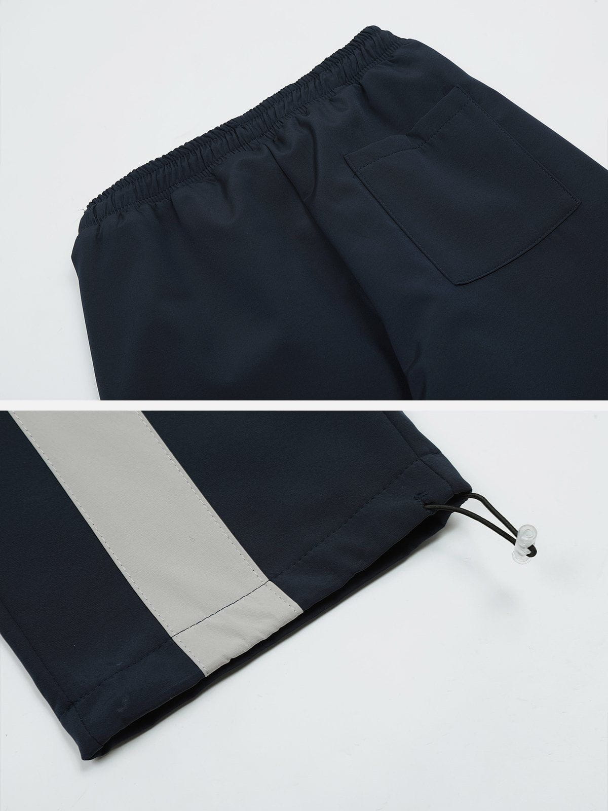 Functional Color Contrast Splicing Sweatpants