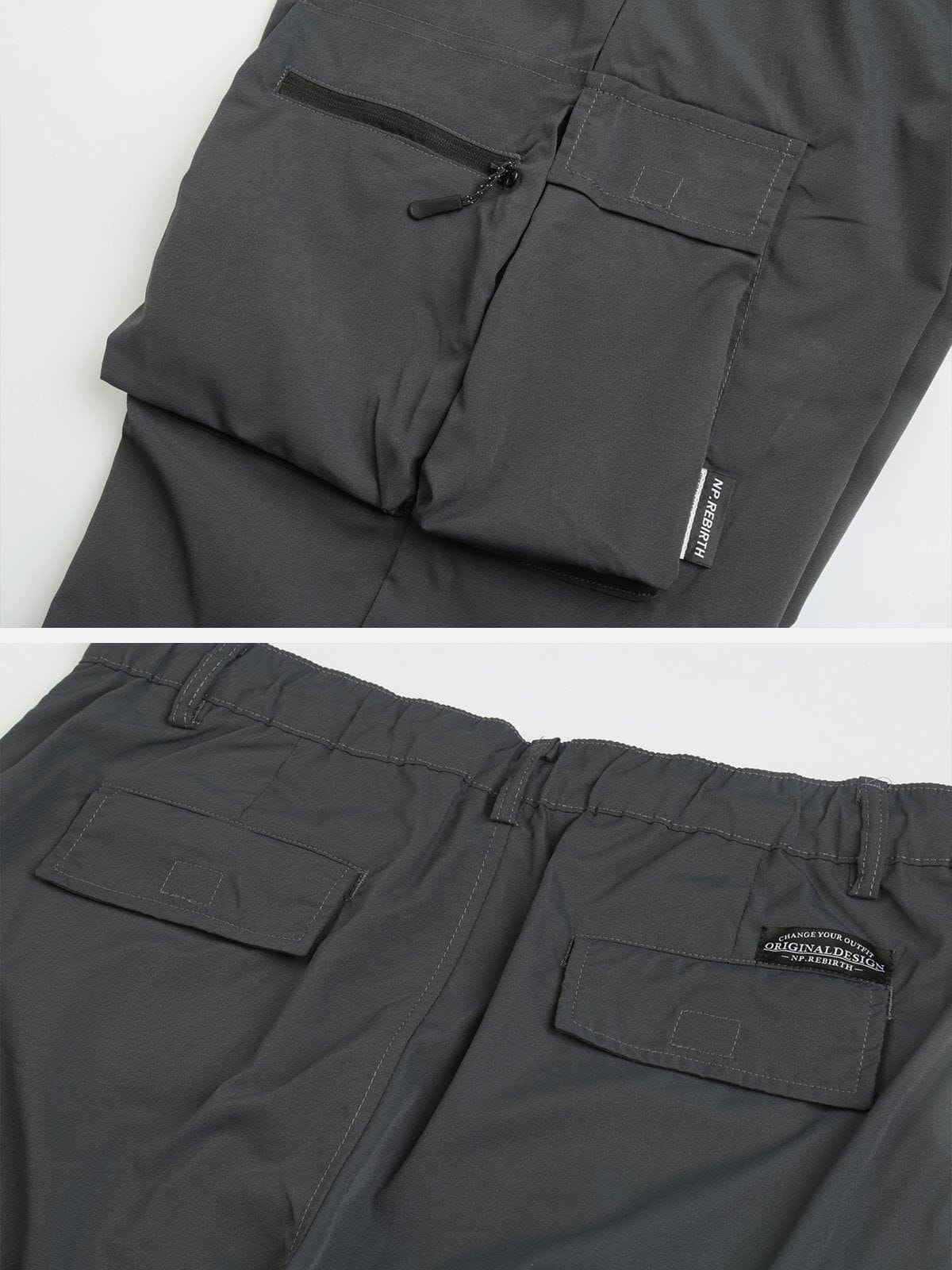 Functional Ribbon Cargo Pants