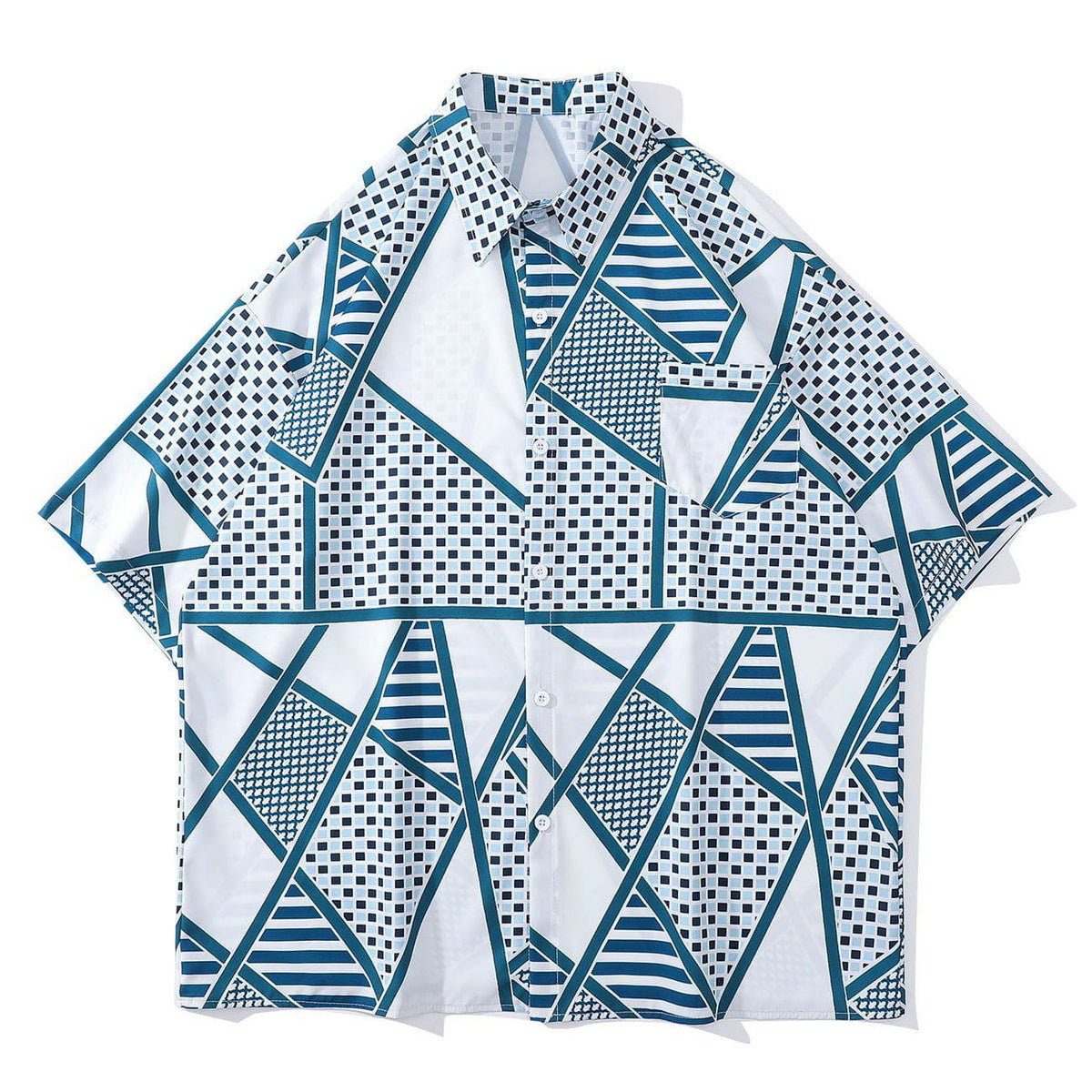 Geometric Figure Short Sleeve Shirt