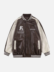 Gothic Letter PU Jacket