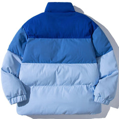 Gradient Stand Collar Winter Coat