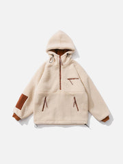 Half Zipper Sherpa Winter Coat