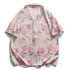 Heart Shaped Peach Short Sleeve Shirt