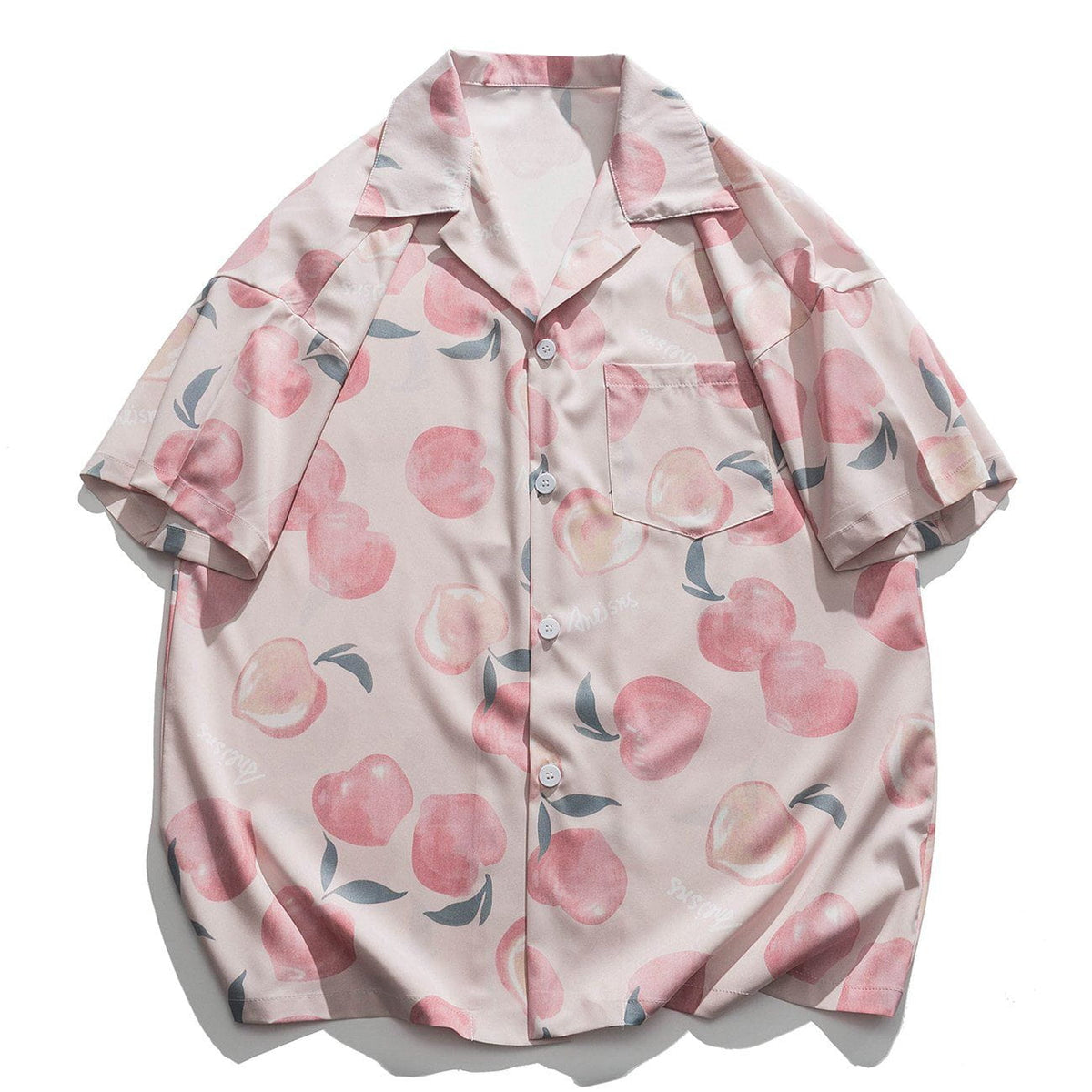 Heart Shaped Peach Short Sleeve Shirt