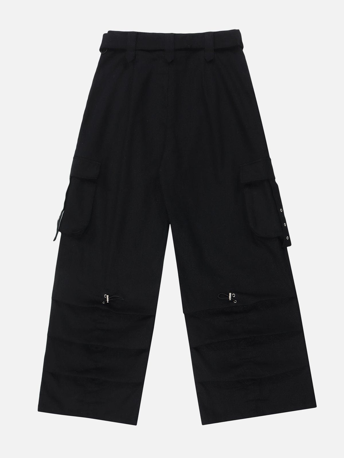 Hem Pleats Cargo Pants