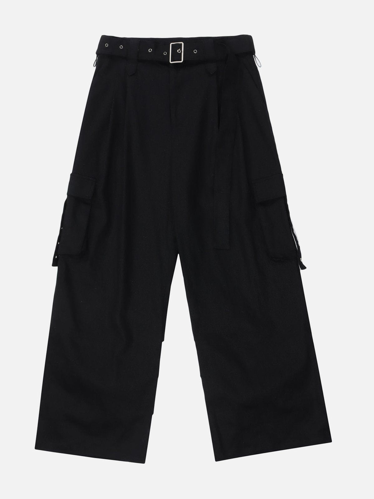 Hem Pleats Cargo Pants