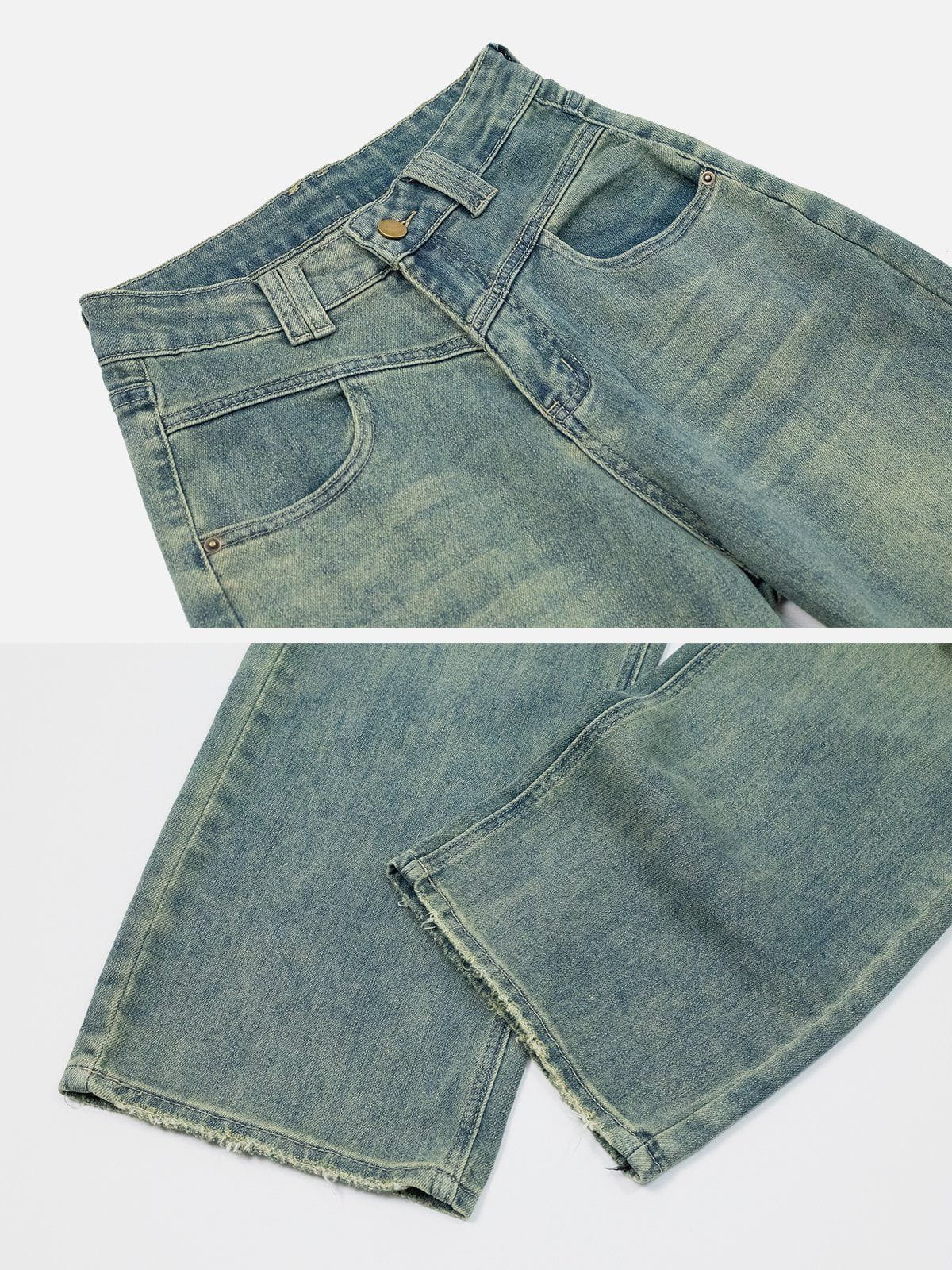 High-waisted Jeans