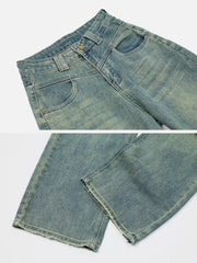 High-waisted Jeans