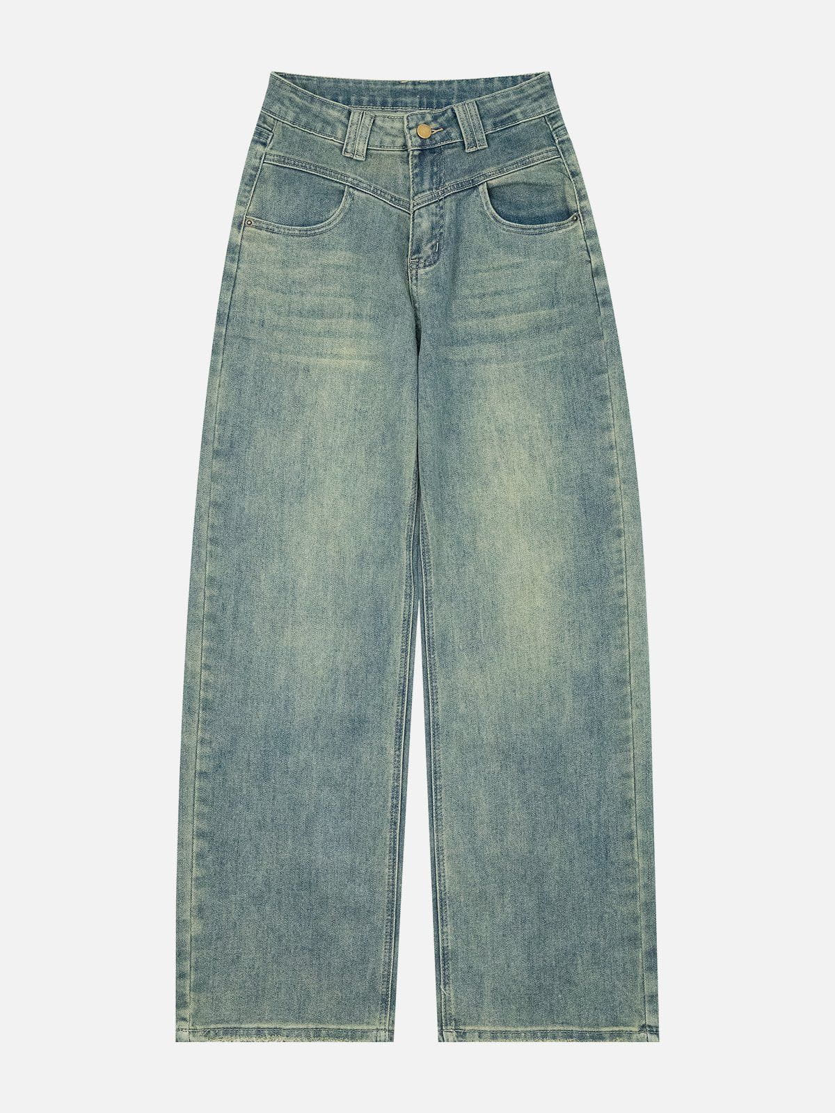 High-waisted Jeans