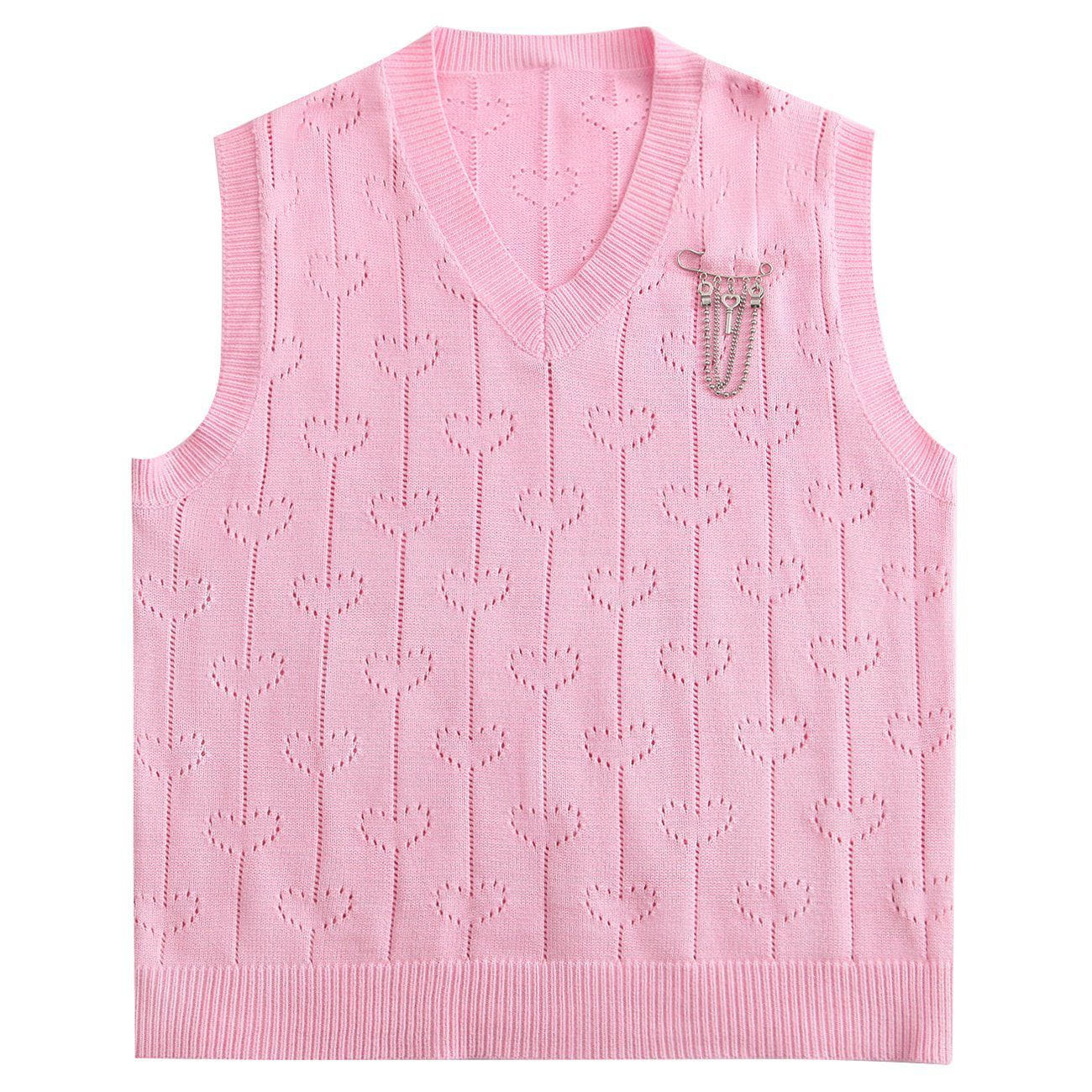 Hollow Love Sweater Vest