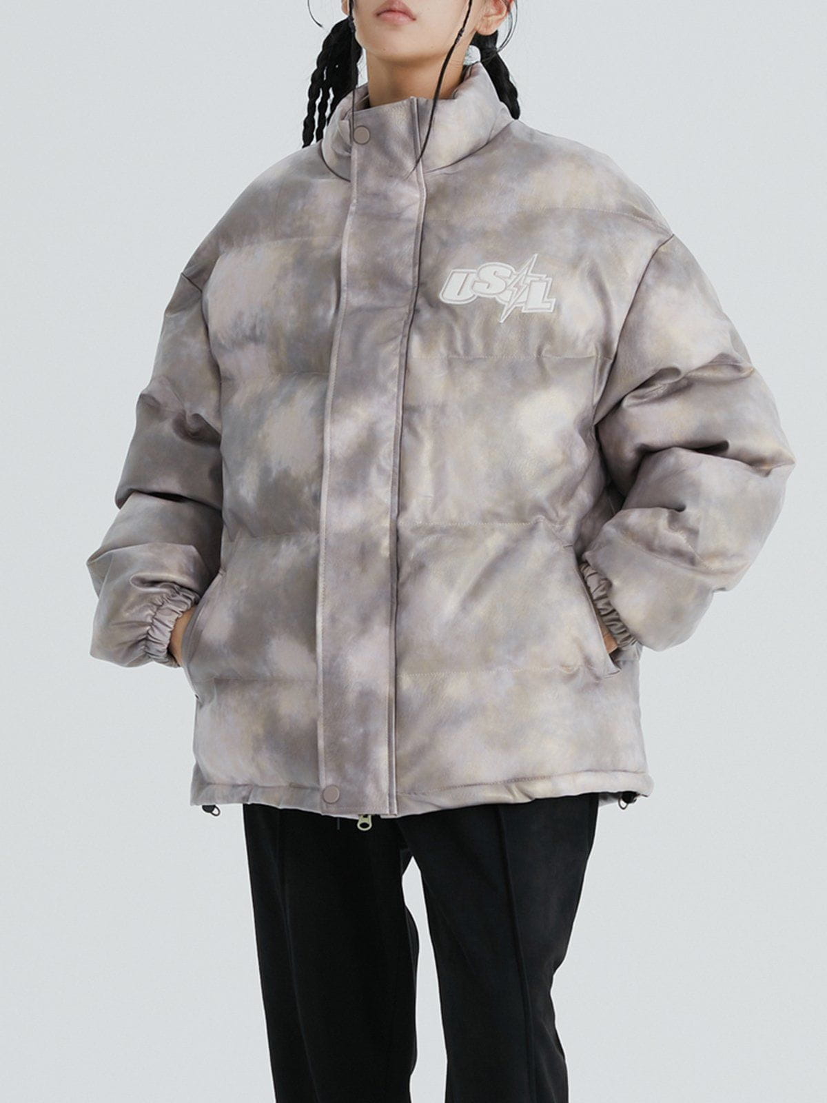 Inkjet Distressed Winter Coat