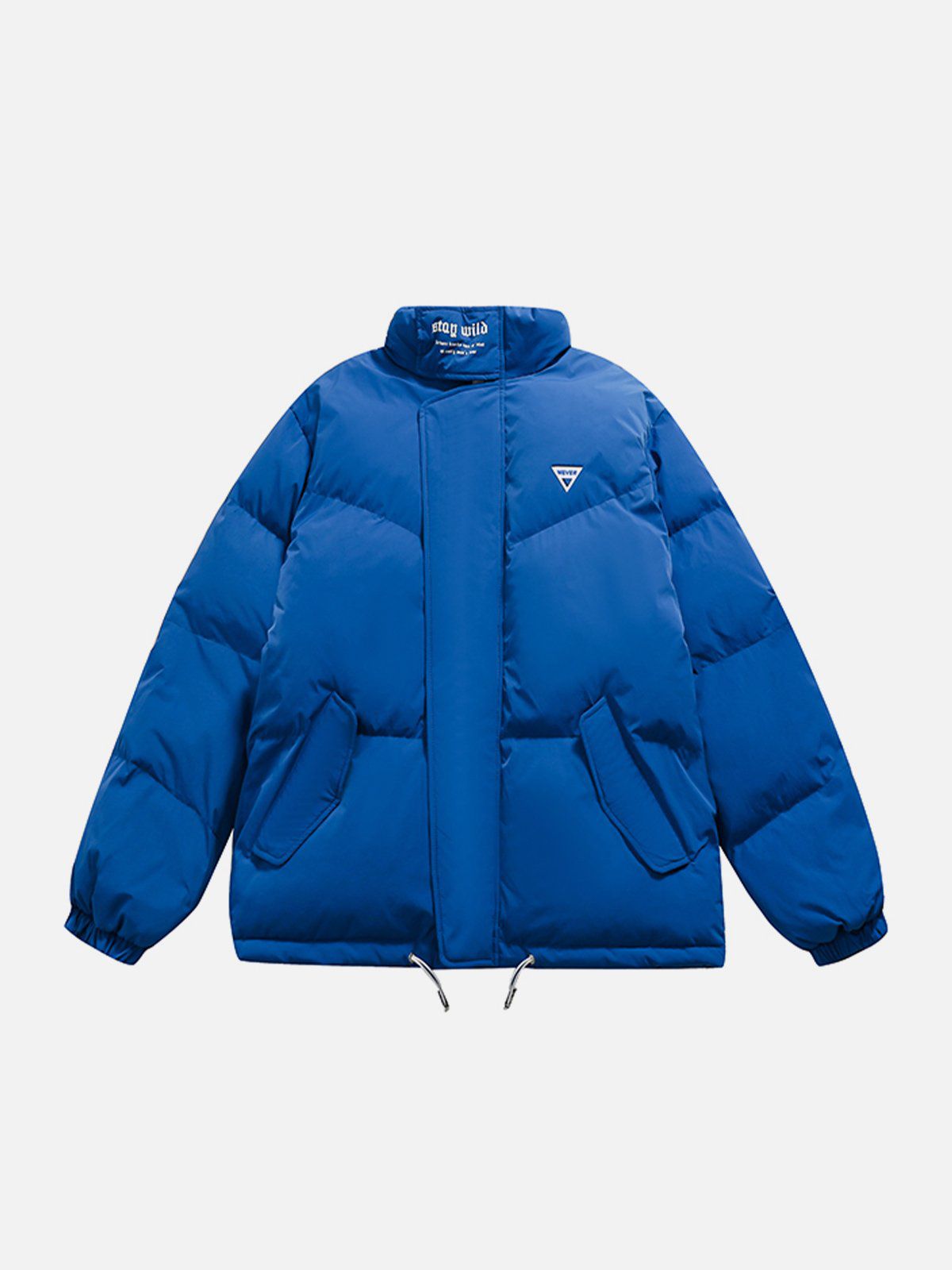 Labeled Solid Color Winter Coat