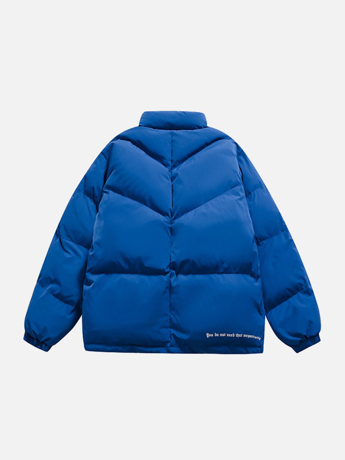 Labeled Solid Color Winter Coat