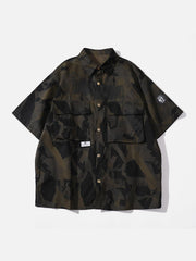 Large Pocket Camo Short Sleeve Shirt