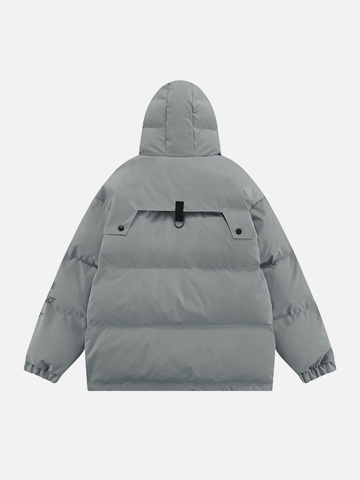 Large Pockets Functional Tooling Winter Coat