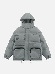 Large Pockets Functional Tooling Winter Coat