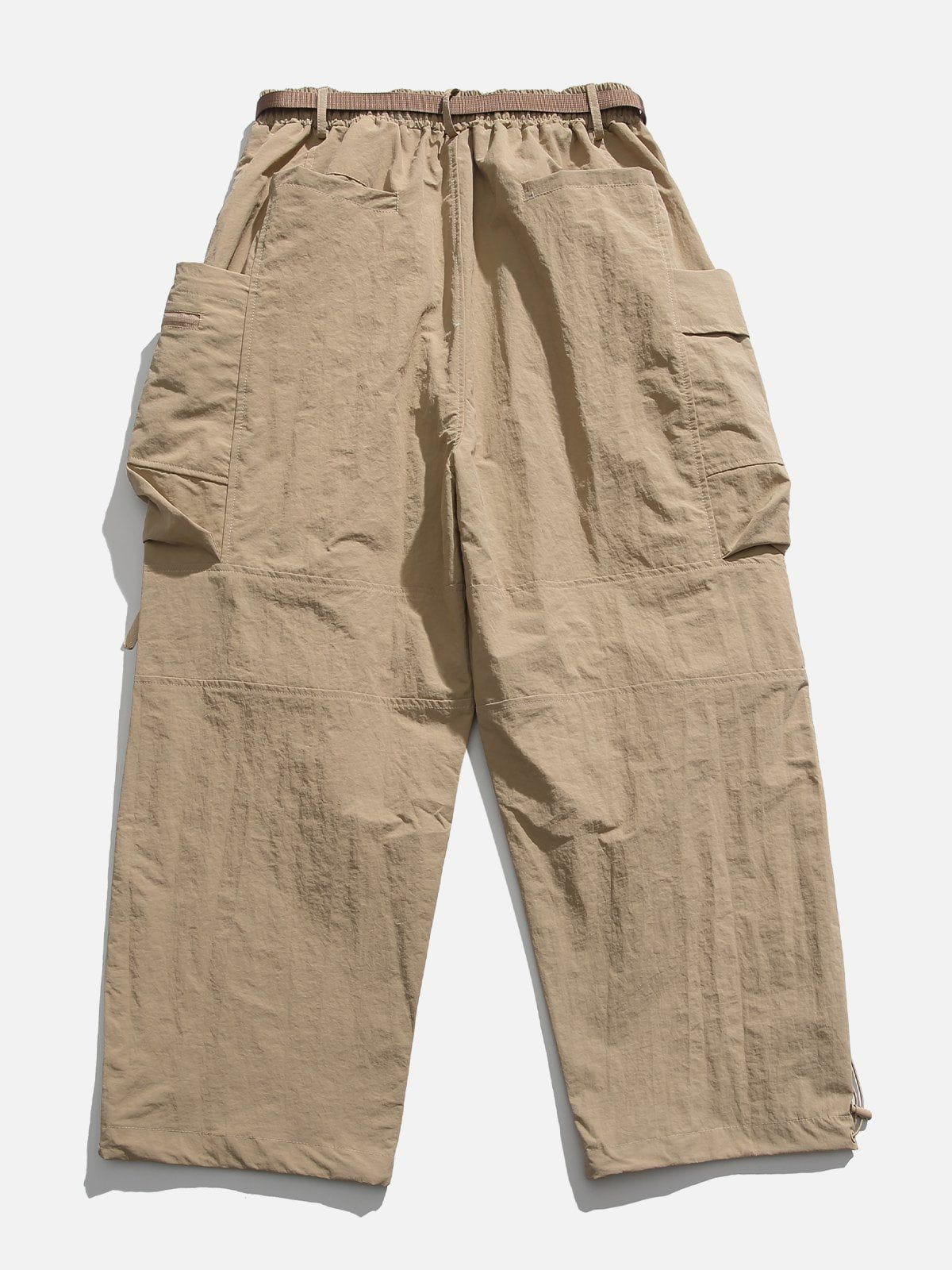 Large Pockets Pleated Cargo Pants