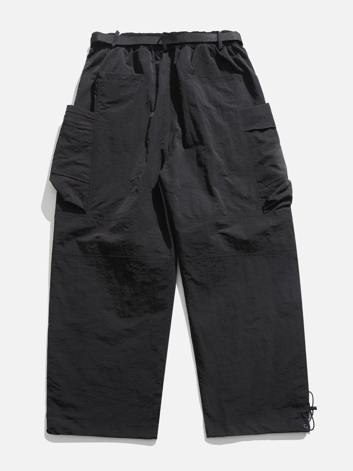 Large Pockets Pleated Cargo Pants