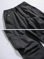 Large Pockets Pleats Design Cargo Pants