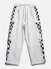 Lattice Stitching Sweatpants