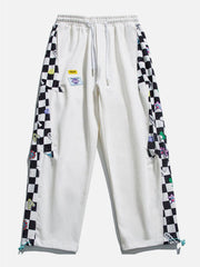 Lattice Stitching Sweatpants