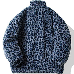 Leopard Print All Over Plush Winter Coat