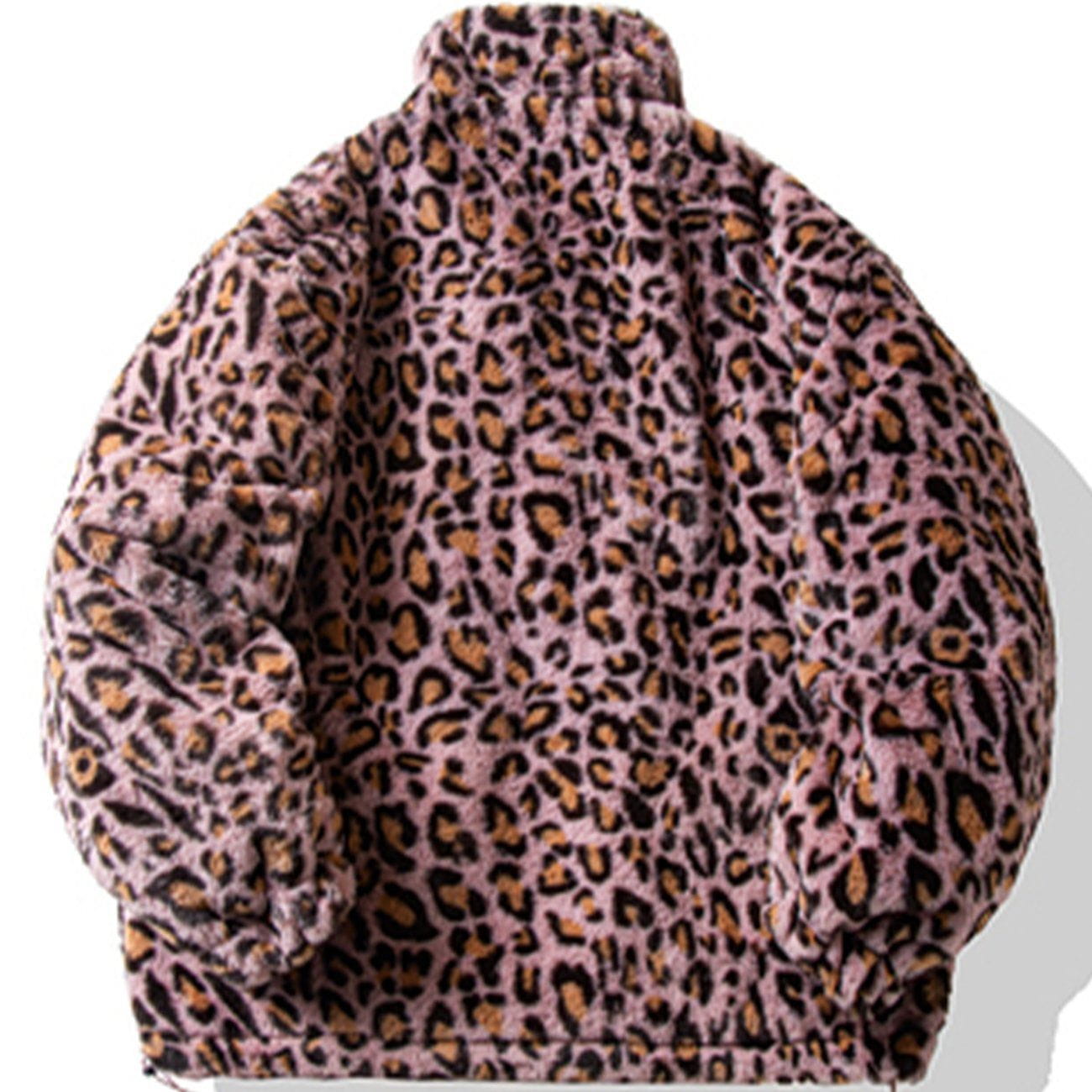 Leopard Print All Over Plush Winter Coat