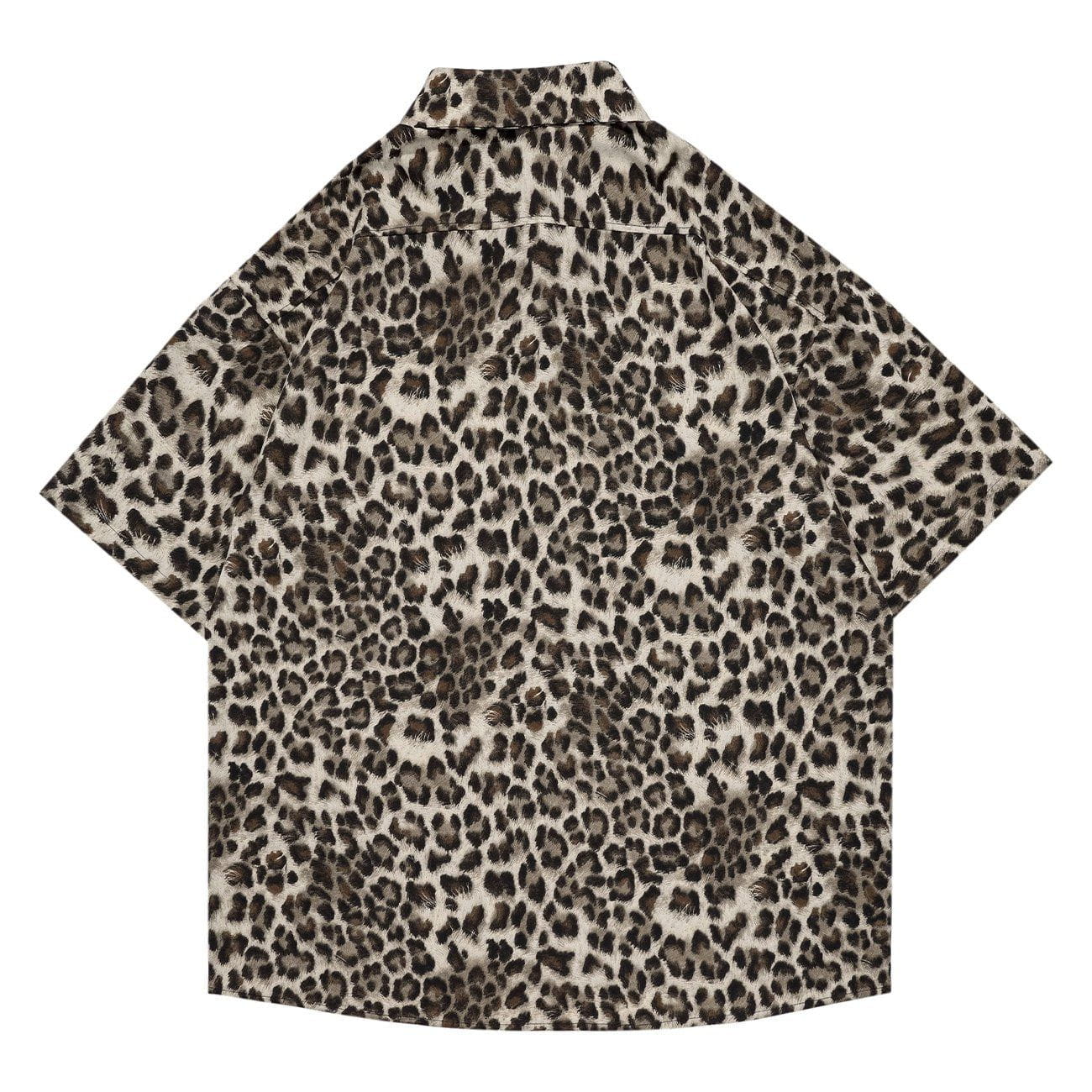 Leopard Print Short Sleeve Shirt