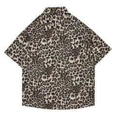 Leopard Print Short Sleeve Shirt