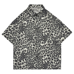 Leopard Print Short Sleeve Shirt