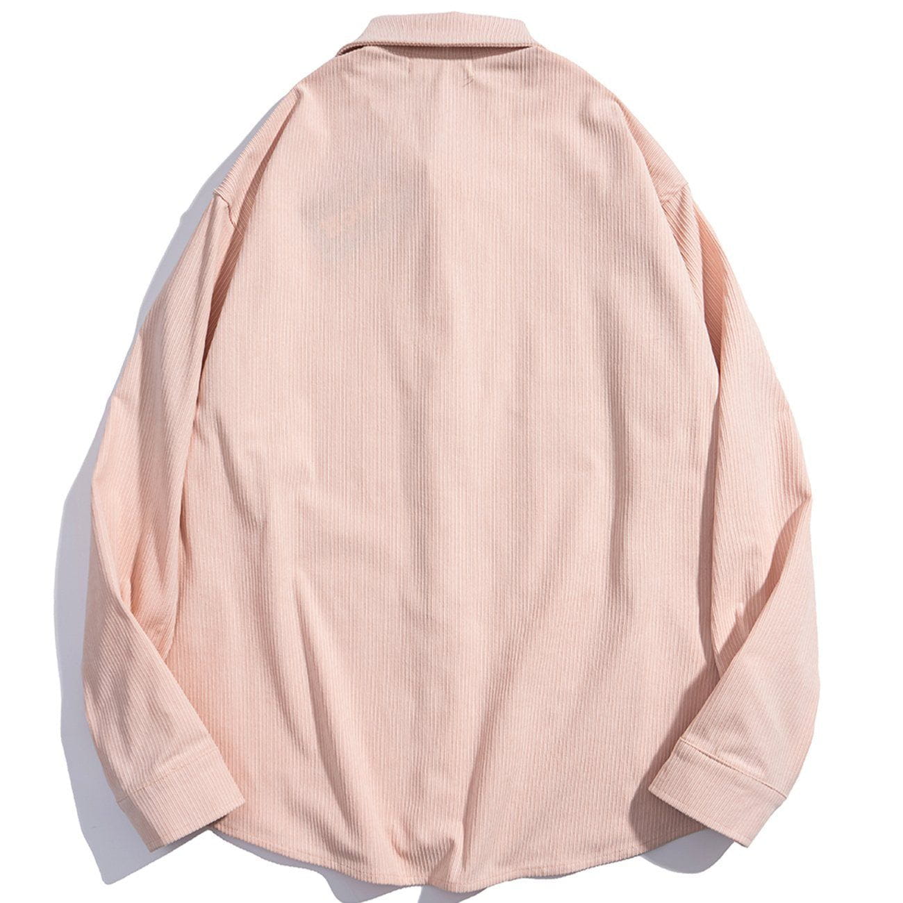 Leopard Tie Letter Label Long-sleeved Shirt