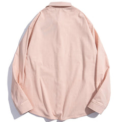Leopard Tie Letter Label Long-sleeved Shirt