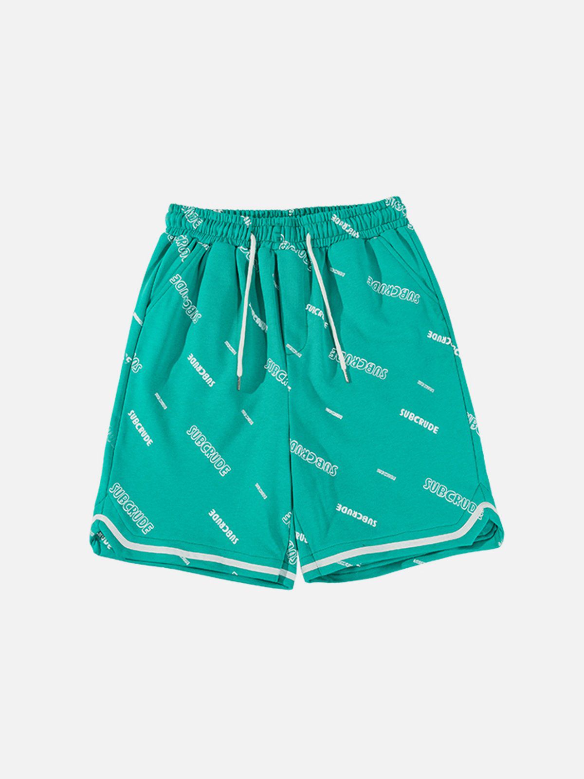 Letter All-over Print Shorts